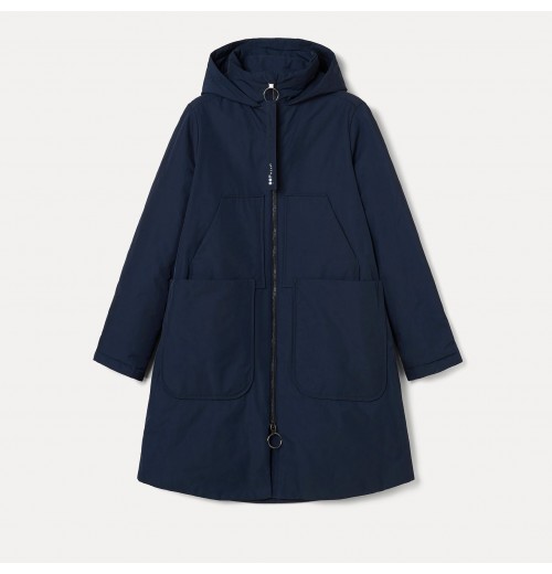 Dark Blue Parka Jacket