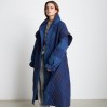 Stella Nova Long Quilted Blue Coat