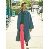 Sky Blue Double Faced Wool Coat