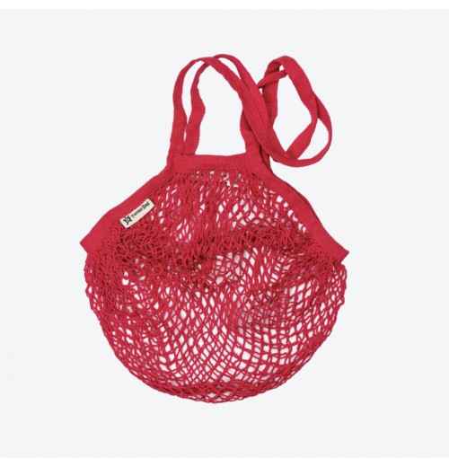 Bags Red Long Organic Handled String Bag