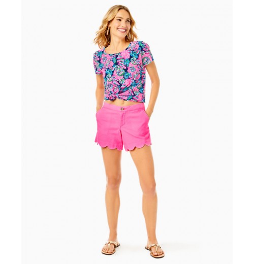 5&quot; Buttercup Scallop Hem Short