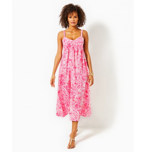 Azora Cotton Midi Dress