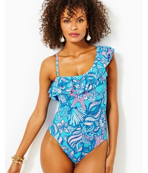 Caelum Ruffle One-Piece Swimsuit