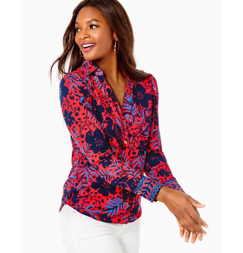 UPF 50+ ChillyLilly Marlena Button Down Top